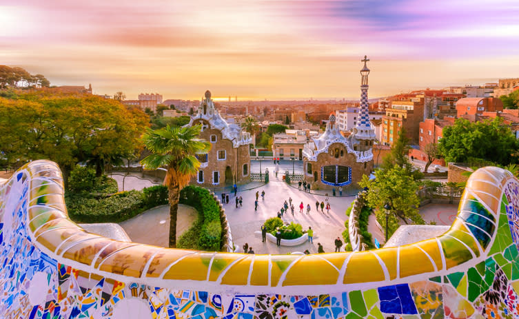 Utsikt fra Gaudi parken i Barcelona -\nFoto: Getty Images