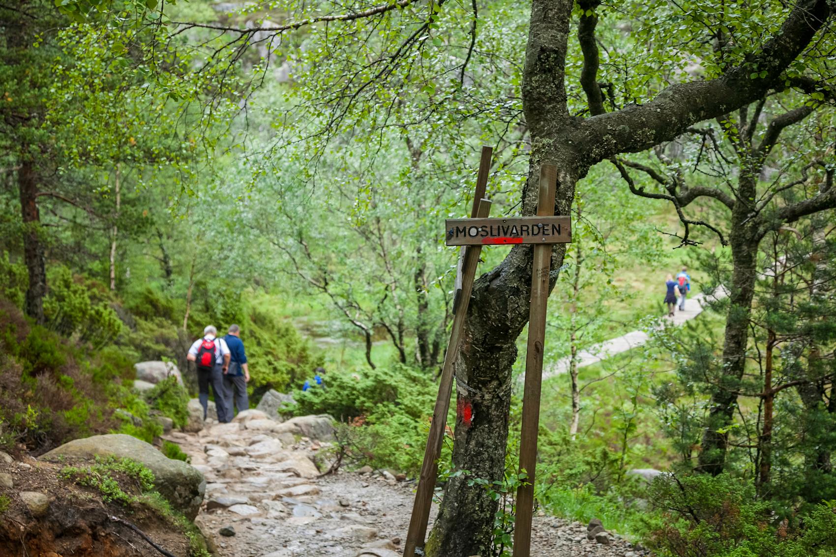 Tursti til Kjeragbolten i Ryfylke -\nFoto: Getty Images