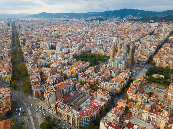 Utsikt over Barcelona og Sagrada Familia -\nFoto: Getty Images