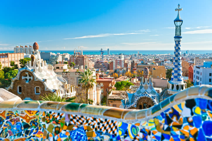 Utsikt over Barcelona fra Gaudi parken -\nFoto: Getty Images