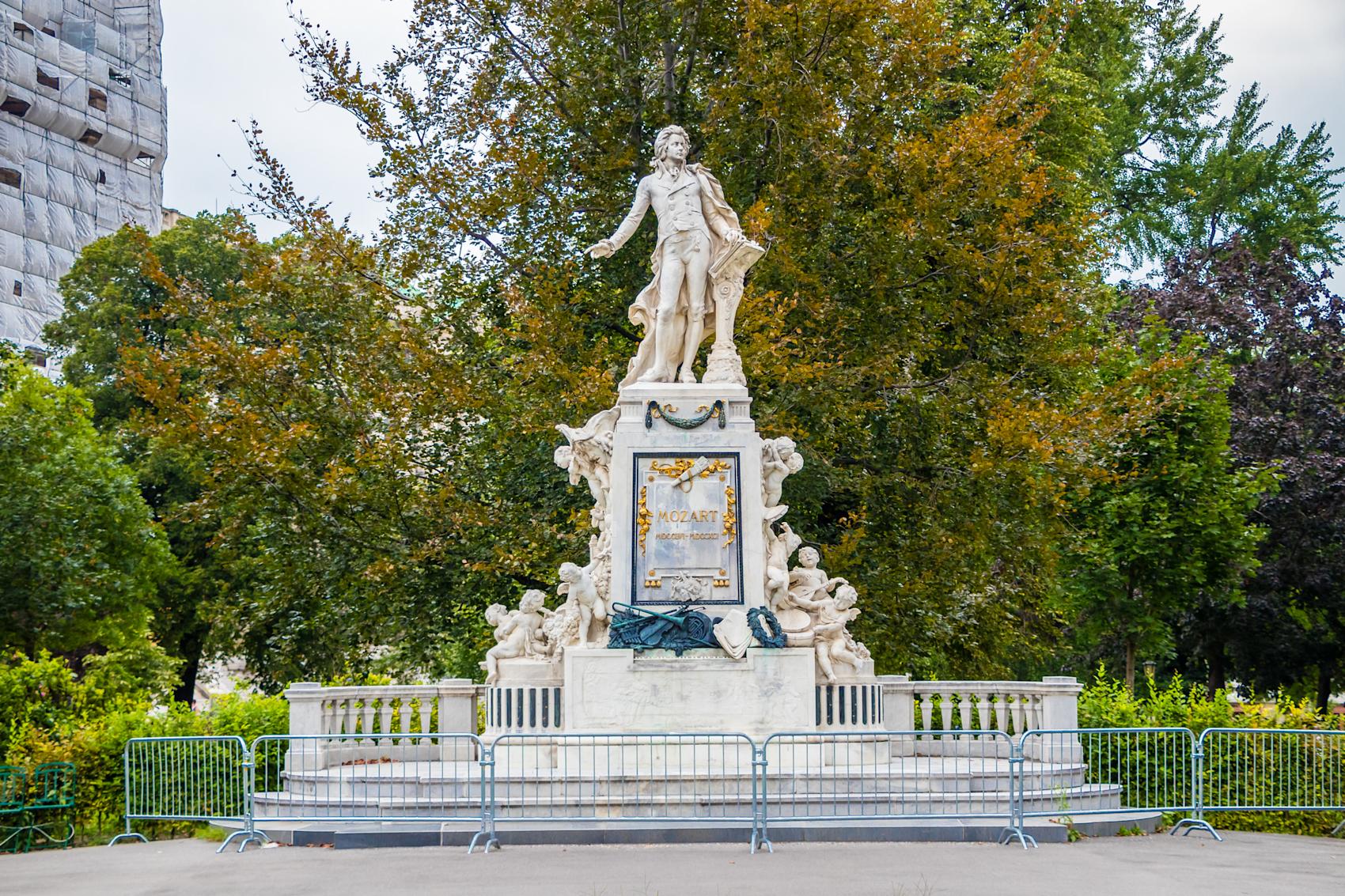 Den berømte Mozart statuen i Wien -\nFoto: Getty Images