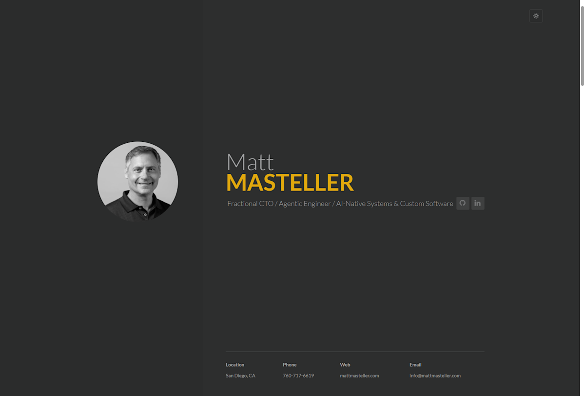 A Portfolio Website