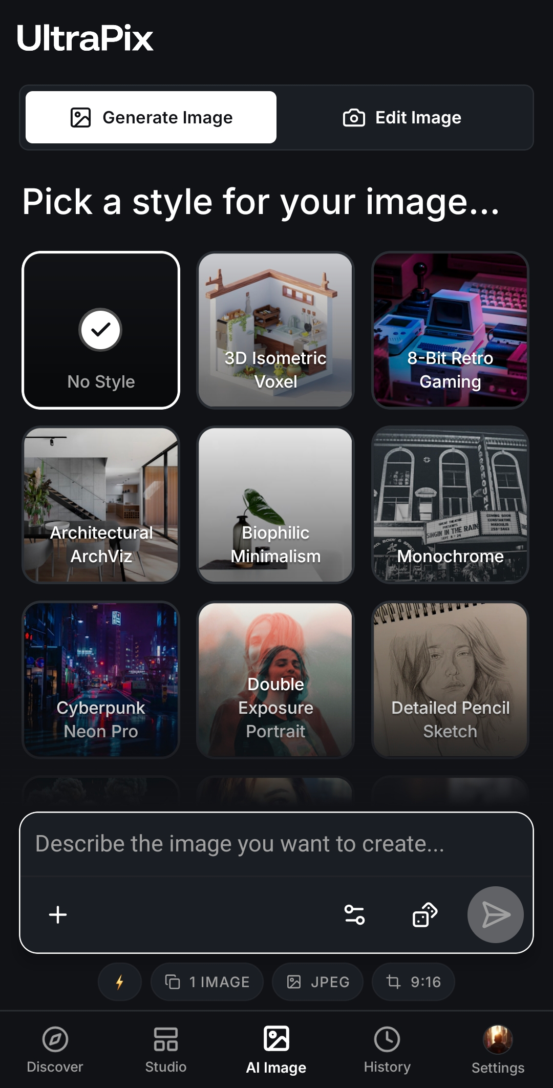 UltraPix: AI Image Generator