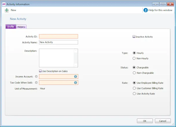 Activityid Example Creating activities