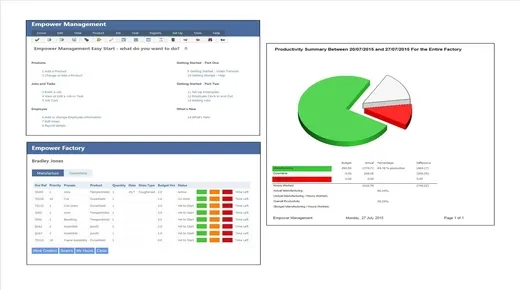 Empower Workshop Productivity & Scheduling for joiners, engineers and composite materials based jobbing manufacturers