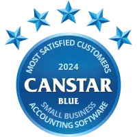 Canstar Blue Most satisfied customers - Small business accounting software 2024