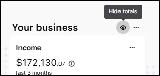 Hide totals