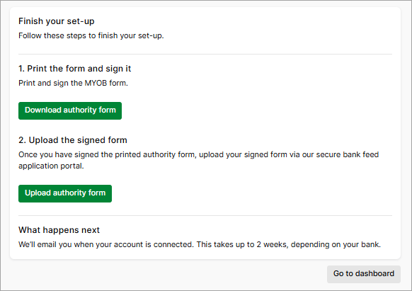 Connecting an ASB account to MYOB