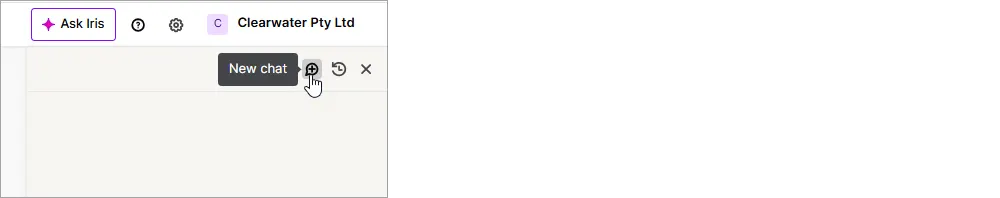 New chat icon highlighted