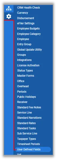 User Defined Fields