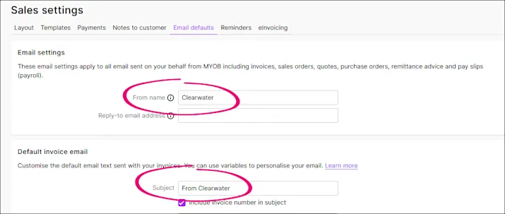 Email Defaultimage Set up your default email messages