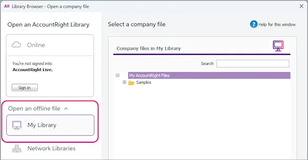 Using the sample company file (Clearwater)