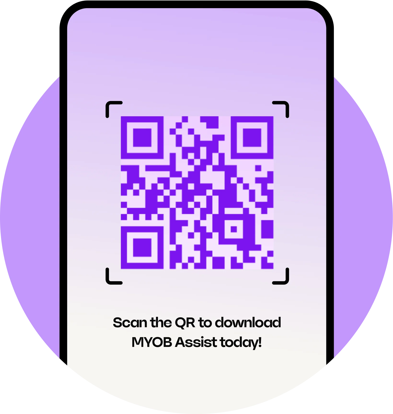 MYOB Assist download QR code