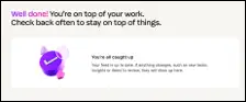 You are on top of your work message