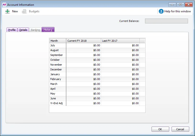 Accounts Query List Example Customise your accounts list