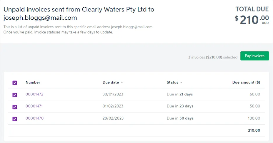 Multiple Invoice In One Online invoicing