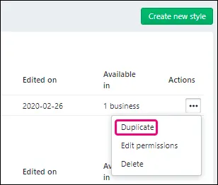 Working with PDF style templates for reports