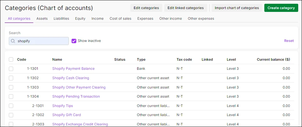 If you choose the Express Amaka setup, you won't need to create any new categories in MYOB Business to track your sales – Amaka will create default categories in MYOB Business