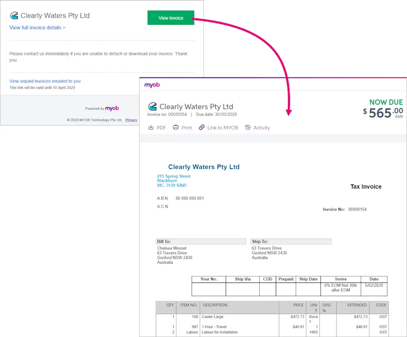 Invoices Log In Online invoicing
