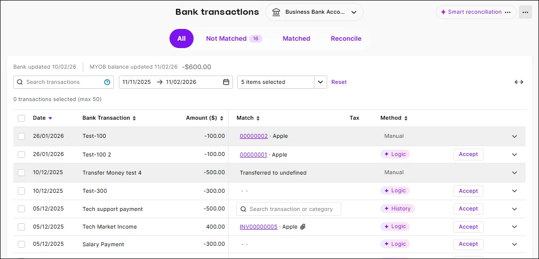 Image of the Bank transactions changes being rolled out