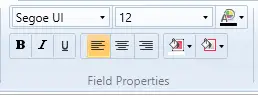 Report Field Properties