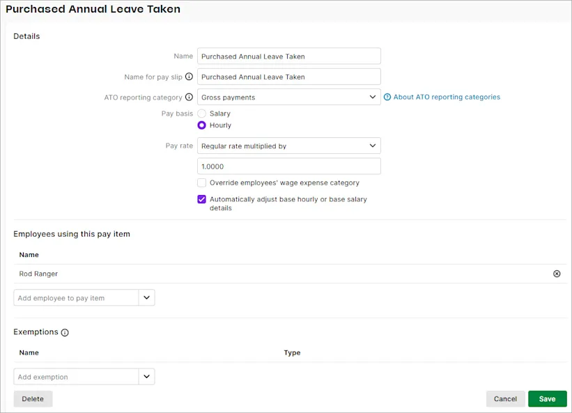 Purchasing Leave Purchasing annual leave