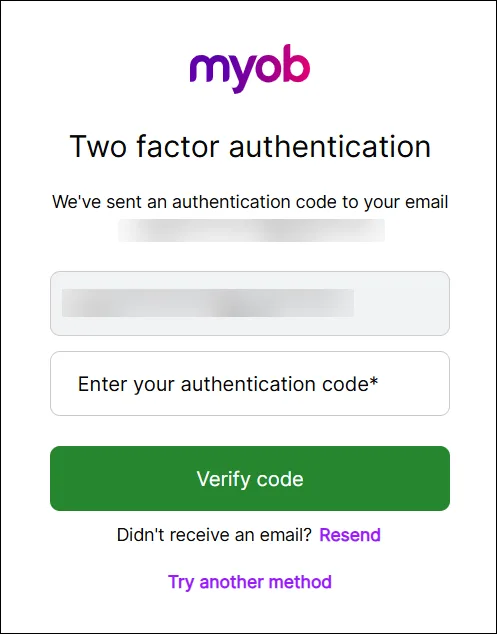 Enter your verification code to sign in