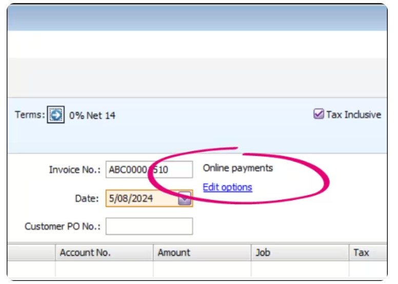 Turning BPAY on or off for online payments