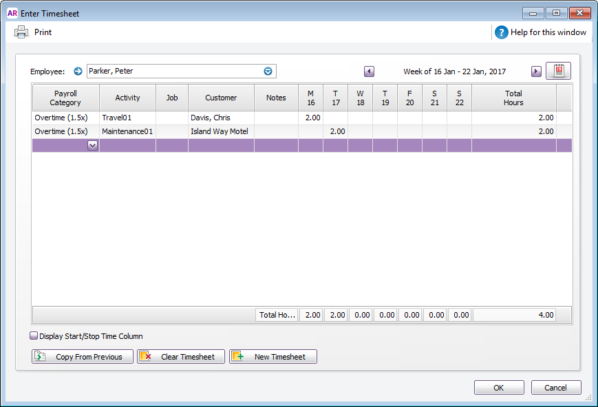 Timesheets