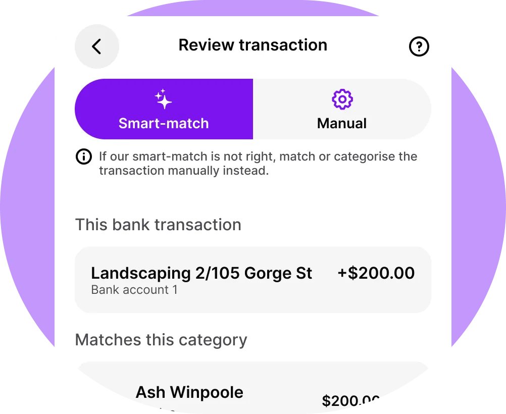 A mobile app screen showing a connected banking preview