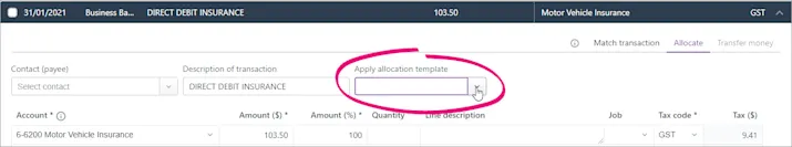 Matching bank transactions