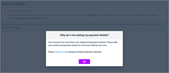 Managing your Solo by MYOB subscription in My Account