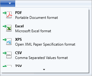 Exporting reports