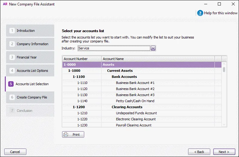 File Companies Or Create a company file