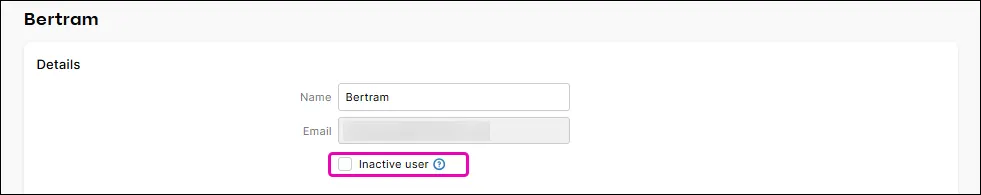 Select Inactive user