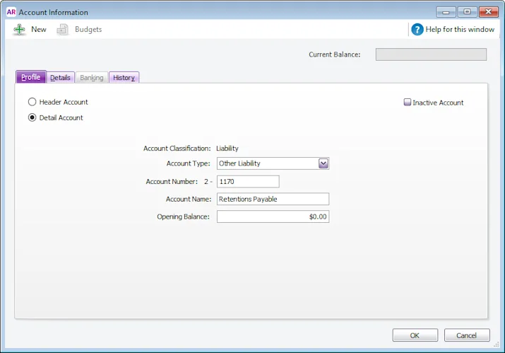 Retention Payable Withholding payments from contractors