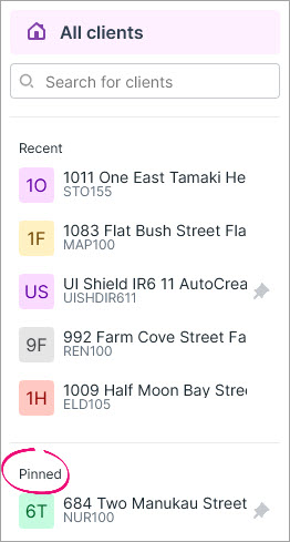 Viewing one or all clients