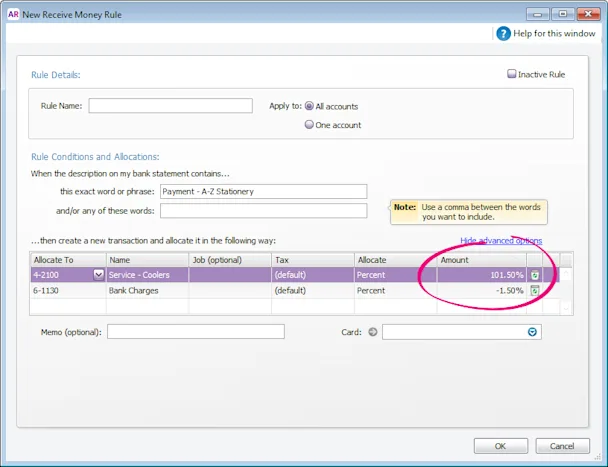 Allocation Options Allocation options