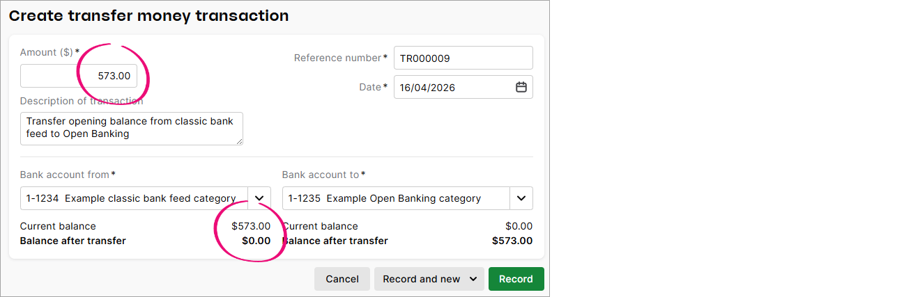 Switching from a classic bank feed to Open Banking