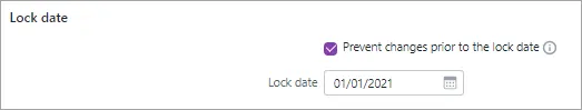 Lock date browser