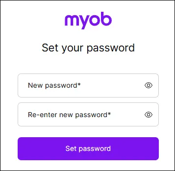 Enter your new password
