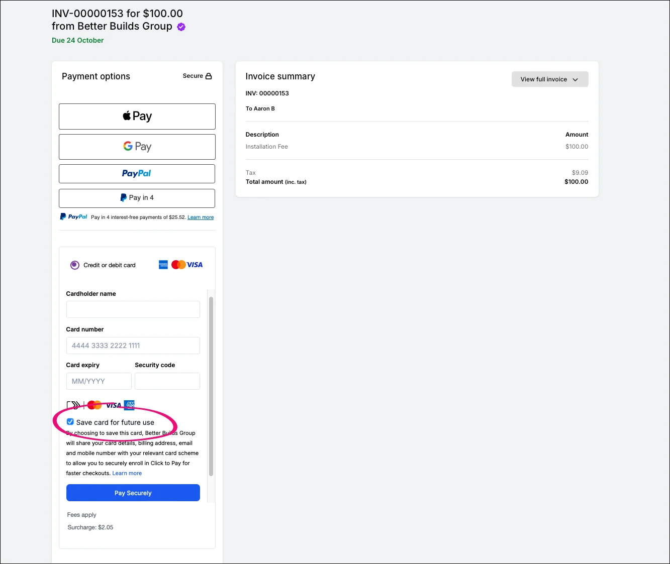 If you are not registered for Click to Pay
