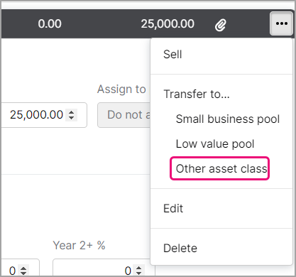 Adding and editing an asset