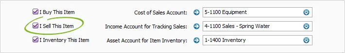 Inventory options
