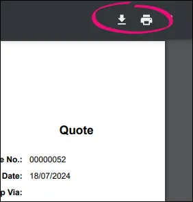 Download or print the quote using the options in the PDF or your browser