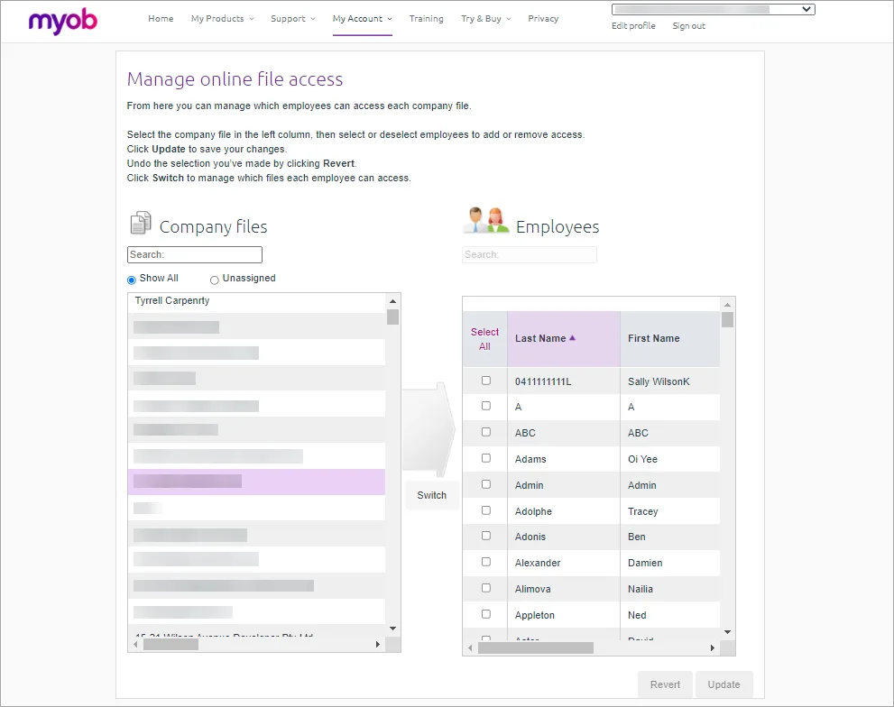 Client File Request Requesting access to a client file