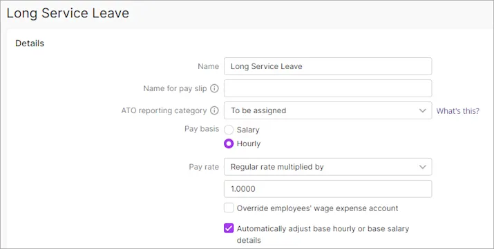 Long Service Payment Example Long service leave