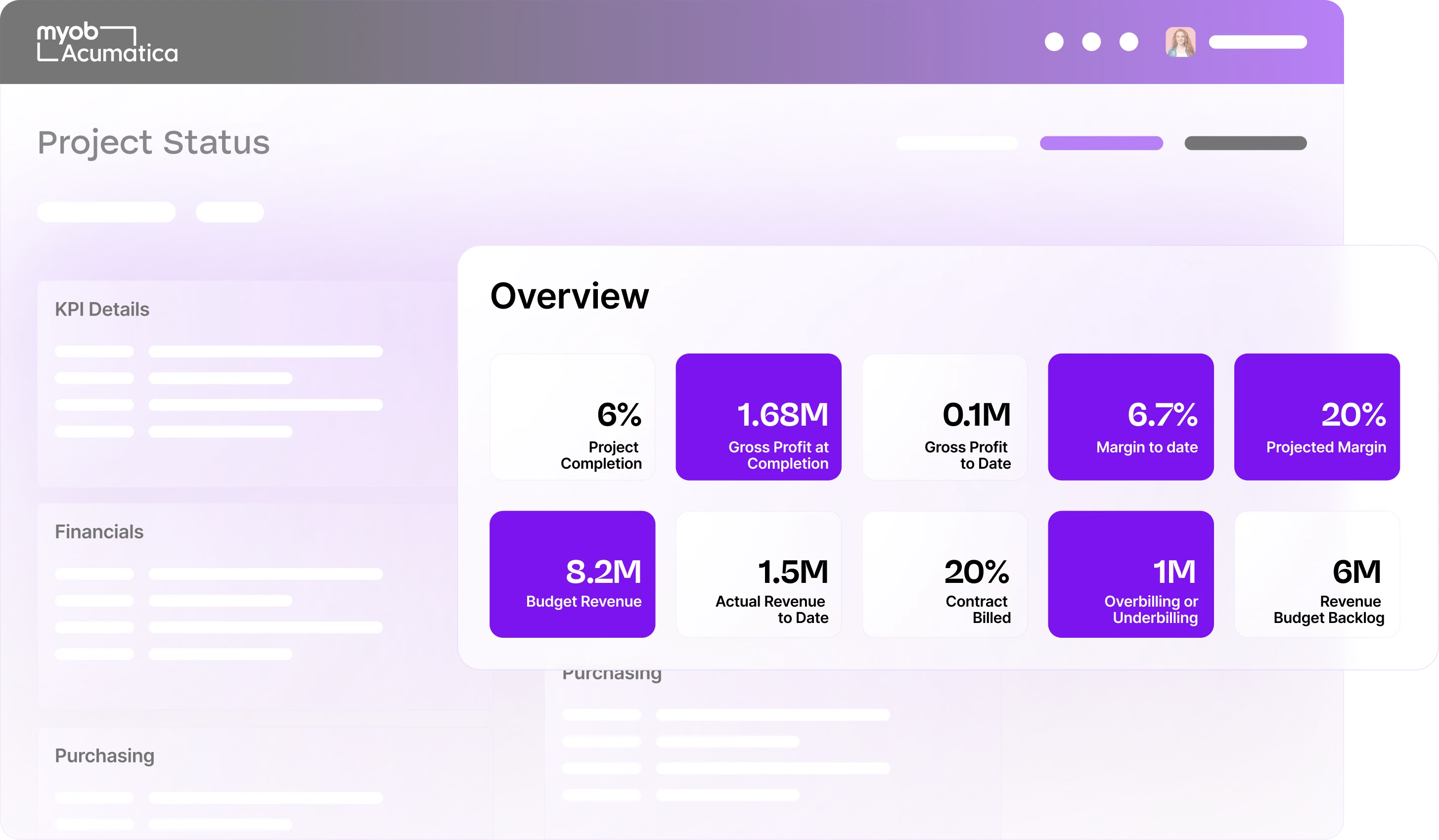 Your finance controller dashboard will show you pending transactions, recurring transactions, bank reconciliations. It also includes open contracts and projects.