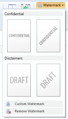 Change the report background