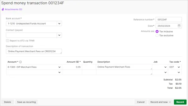 Money Transaction Scripts Automatically matching online payments